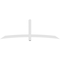 Ekena Millwork Bellingham Architectural Grade PVC Gable Bracket, 96"W x 32"H x 4"D x 4"F, 8/12 Pitch GBP096X32X0404BEL00 - alternate 2